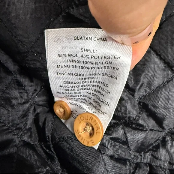 Banks Journal Wool Plaid Check Button Fall Jacket - Picture 8 of 9